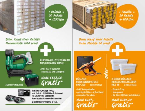 Palettenweise Prämien sichern